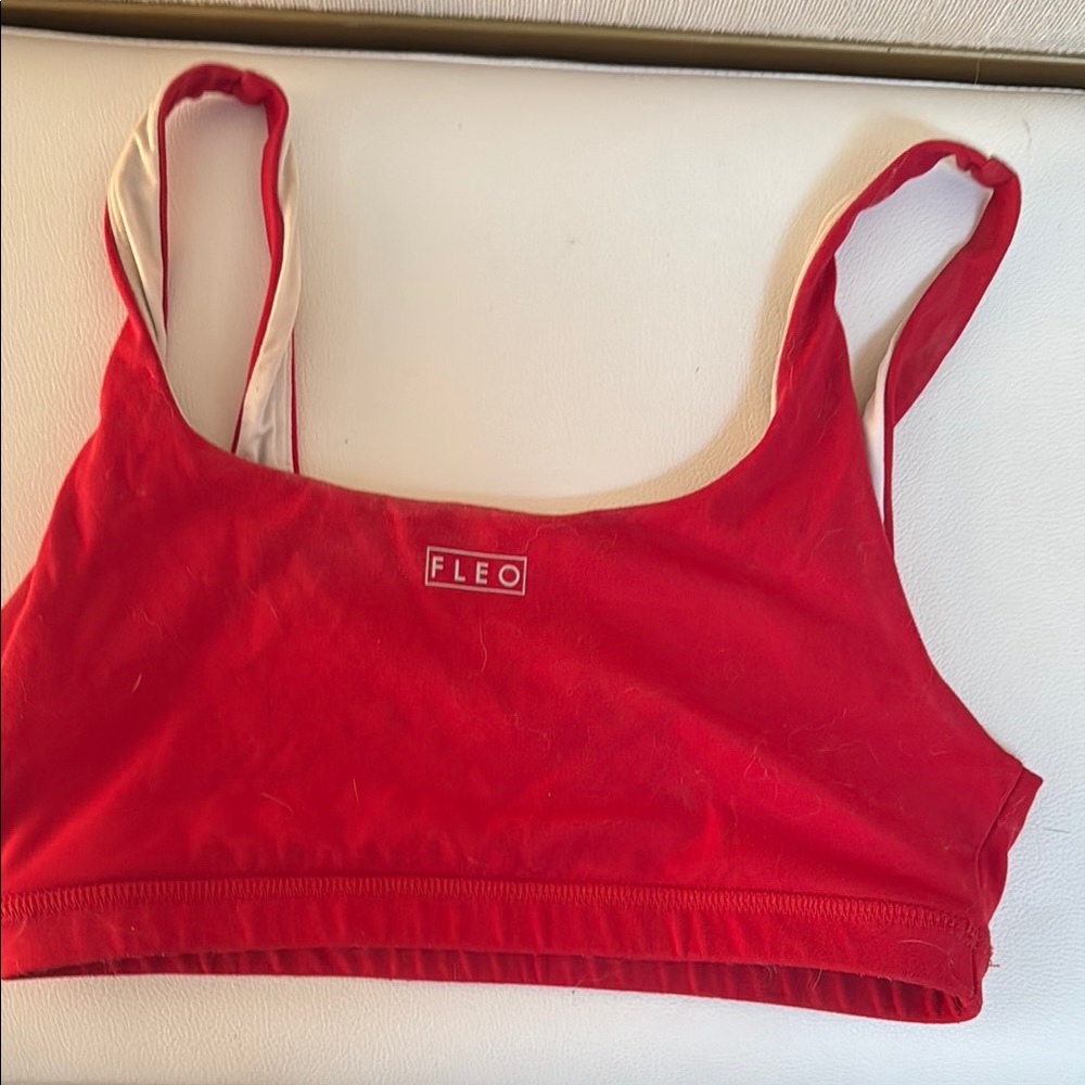 Fleo Vibrant Red Sports Bra